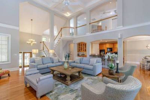 living room of vacation rental in Folly Field