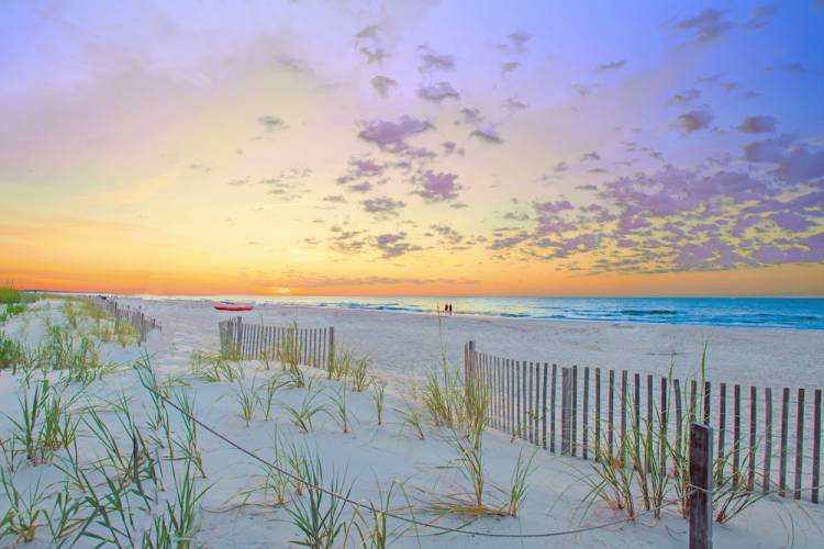 sunset at beach