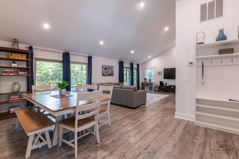 living room of hilton head rental open for rbc heritage week