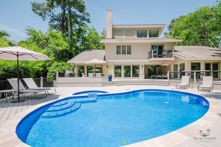 hilton head vacation rental with view of private pool